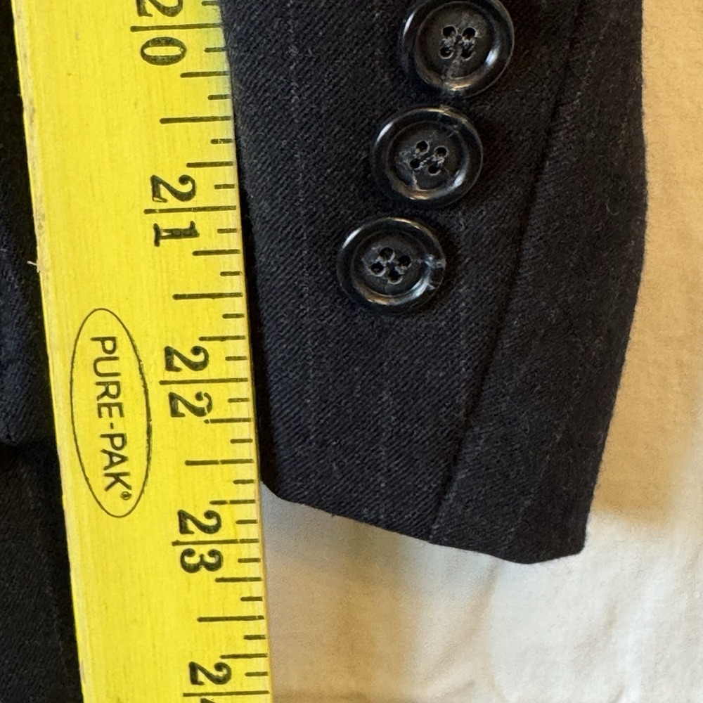 Joseph Jos A Bank Men Wool Cashmere Gray Sport Suit Jacket Blazer Pin Stripe 41L - Picture 15 of 16